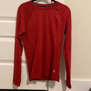 Women’s smartwool red shirt. Size S.